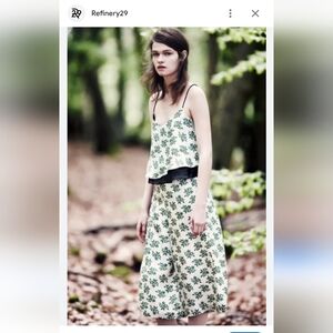 Top shop cropped printed cami